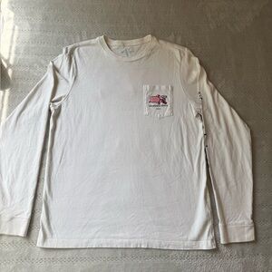 Vineyard Vines unisex kids White Long Sleeve Shirt Size XL (18)